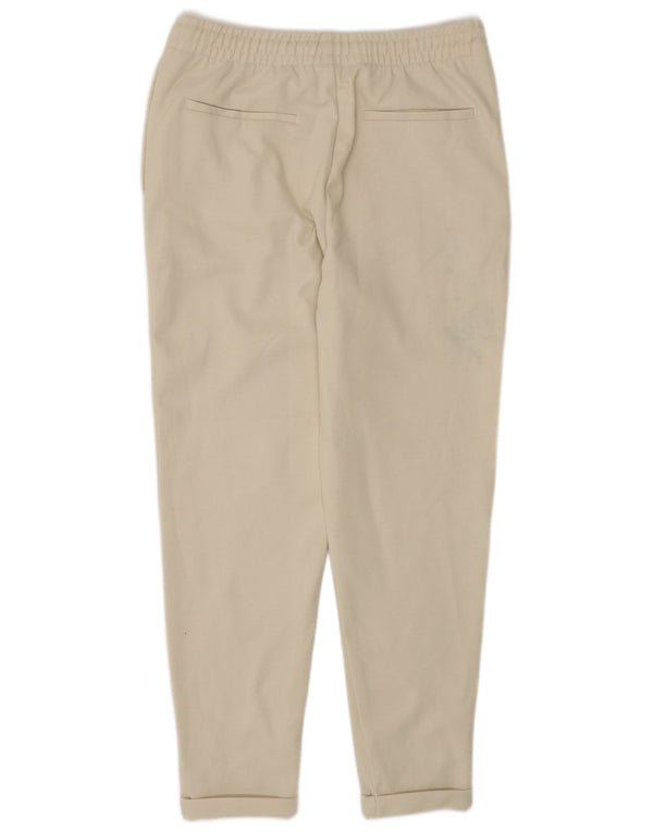 Pantaloni chino affusolati da uomo Zara medi W32 L30 poliestere beige