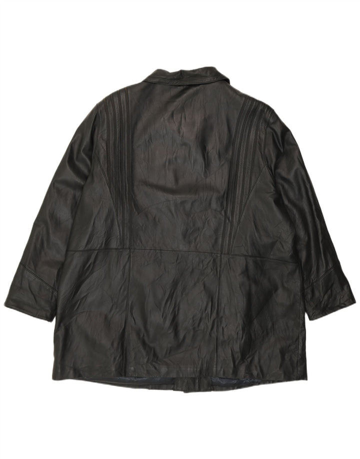 Cappotto in pelle da donna Morena EU 50 2XL Pelle nera