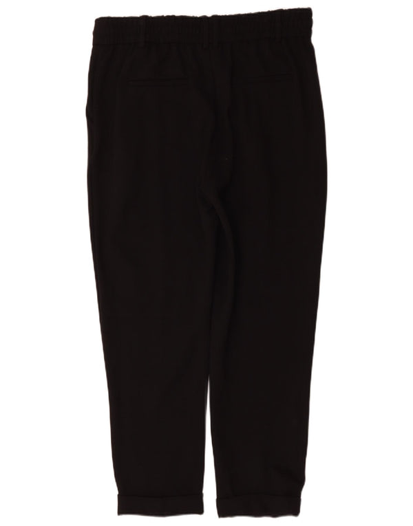 Pantaloni chino dritti da uomo Benetton grandi W34 L27 viscosa nera