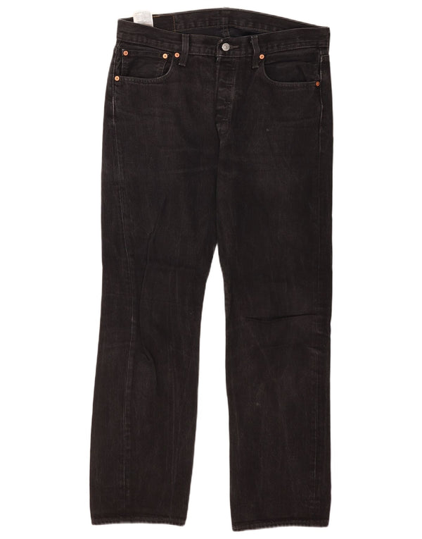 Levi's Uomo 501 Jeans dritti W34 L32 Cotone Nero