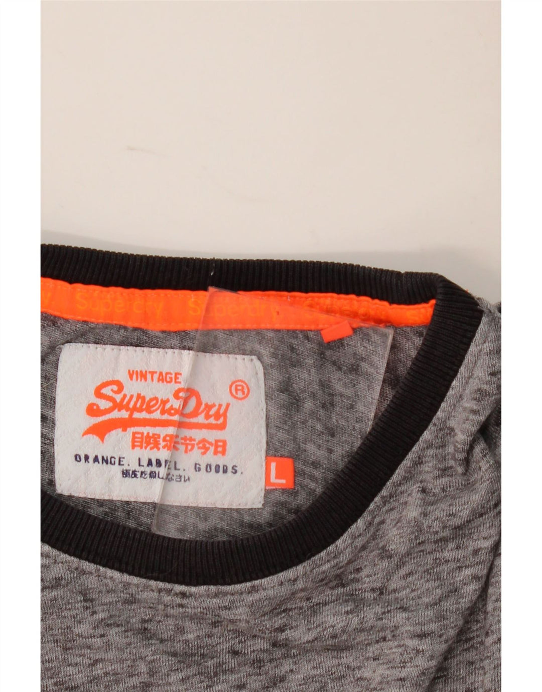 T-shirt da uomo Superdry Top grande grigio chiazzato
