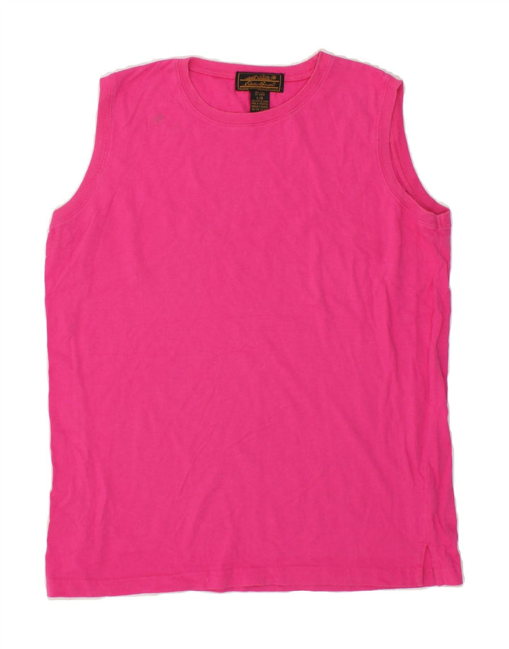 EDDIE BAUER Womens Vest Top UK 16 Large Pink Vintage Eddie Bauer and Second-Hand Eddie Bauer from Messina Hembry 