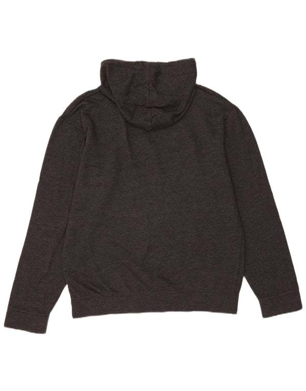 Jack & Jones Felpa con cappuccio grafica da uomo grande in cotone grigio