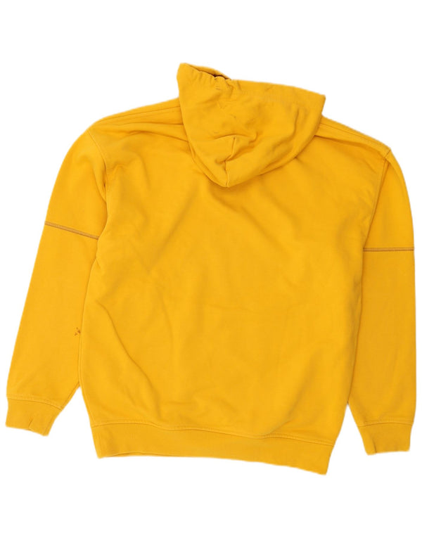 Maglione con cappuccio grafico da uomo Diesel piccolo in cotone giallo