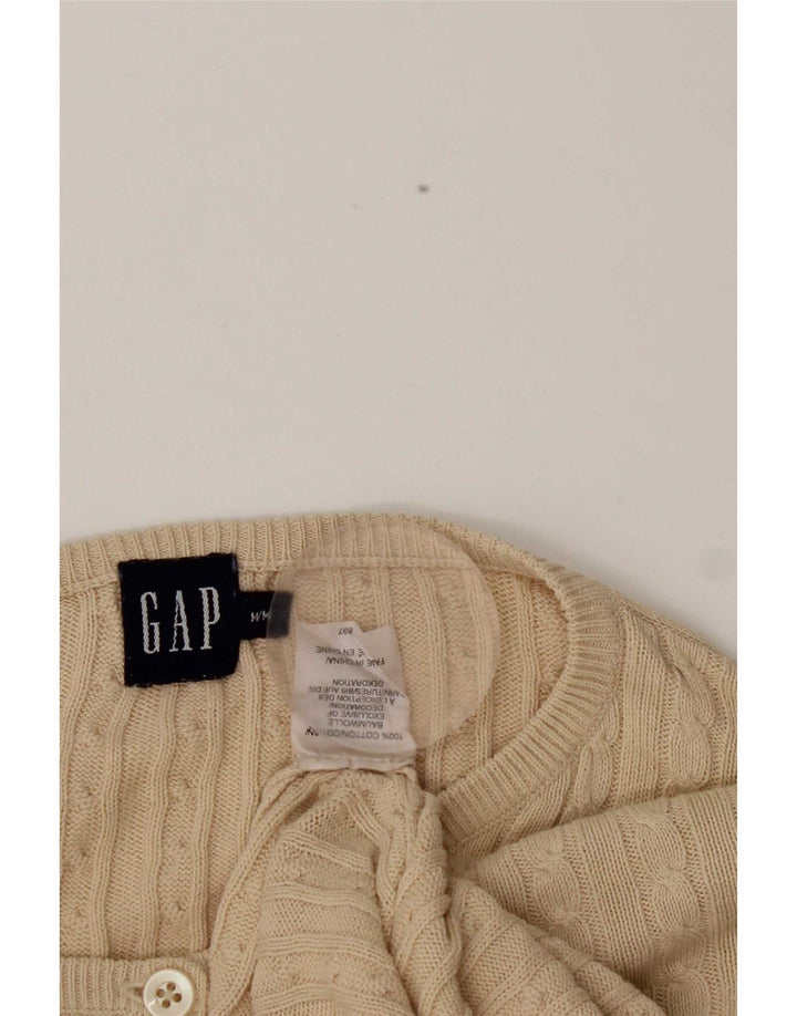 Maglione cardigan da donna Gap UK 14 Cotone beige medio