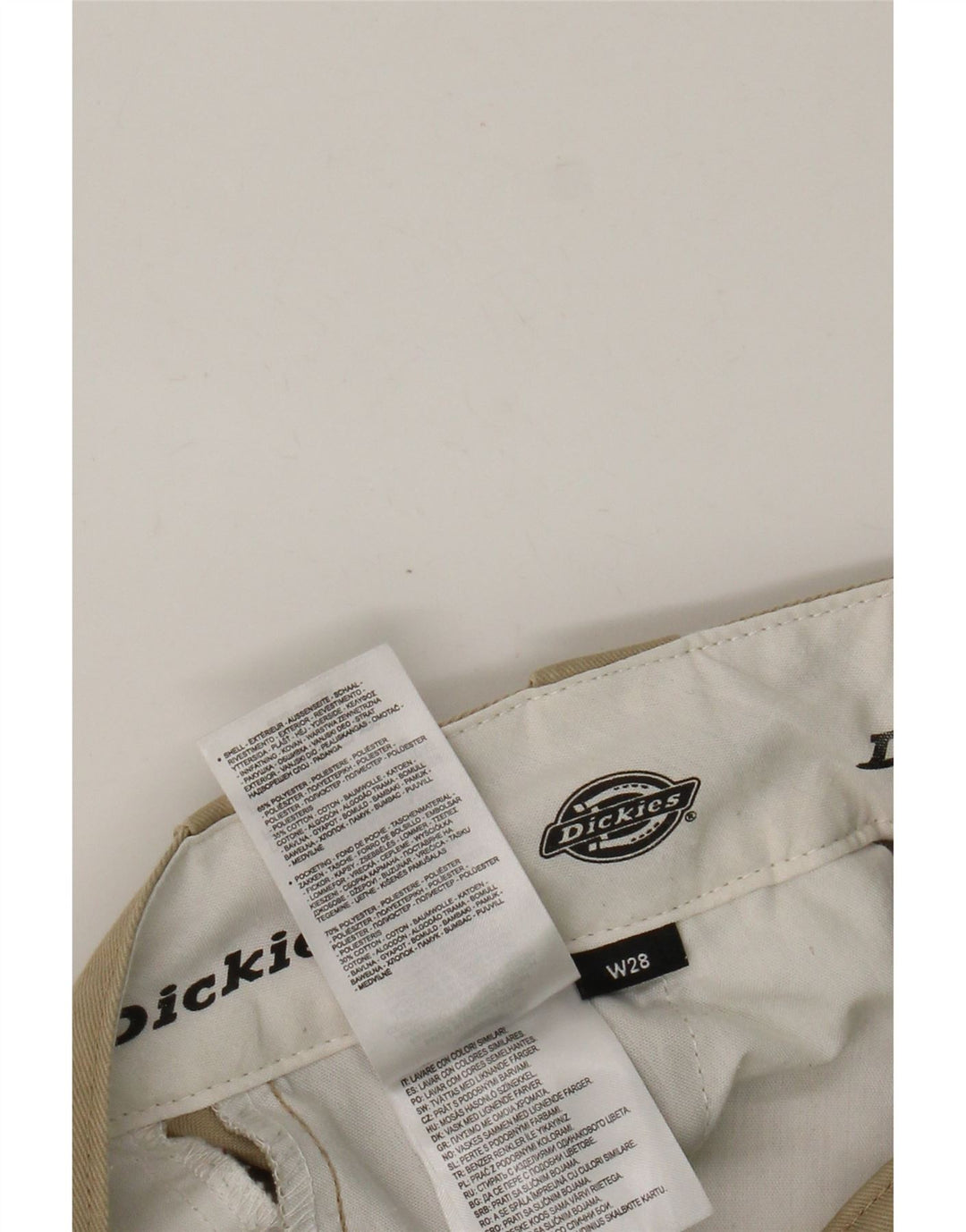 Pantaloni chino dritti da uomo Dickies W28 L25 poliestere marrone