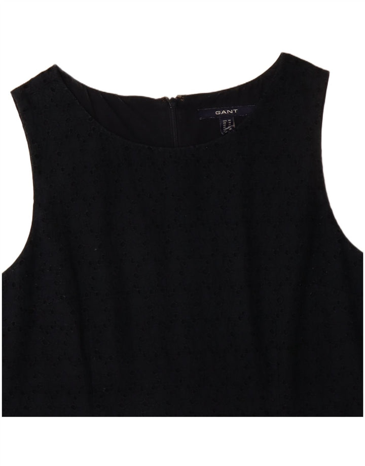 GANT Abito a trapezio senza maniche da donna UK 14 Cotone medio blu navy