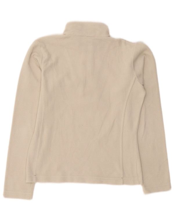 Maglione in pile da donna con collo e zip Champion UK 10 piccolo poliestere beige