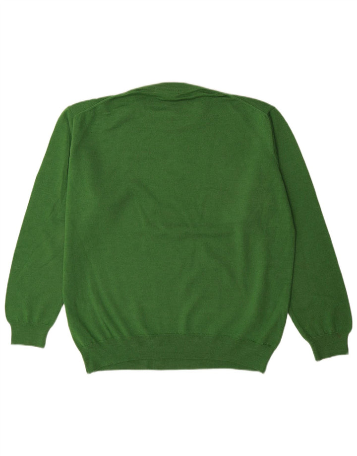 Maglione maglione girocollo da uomo Pierre Cardin grande verde