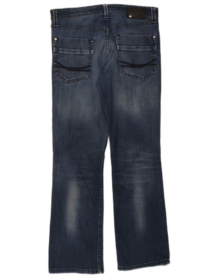 Jeans bootcut invecchiati da donna Calvin Klein W33 L29 cotone blu