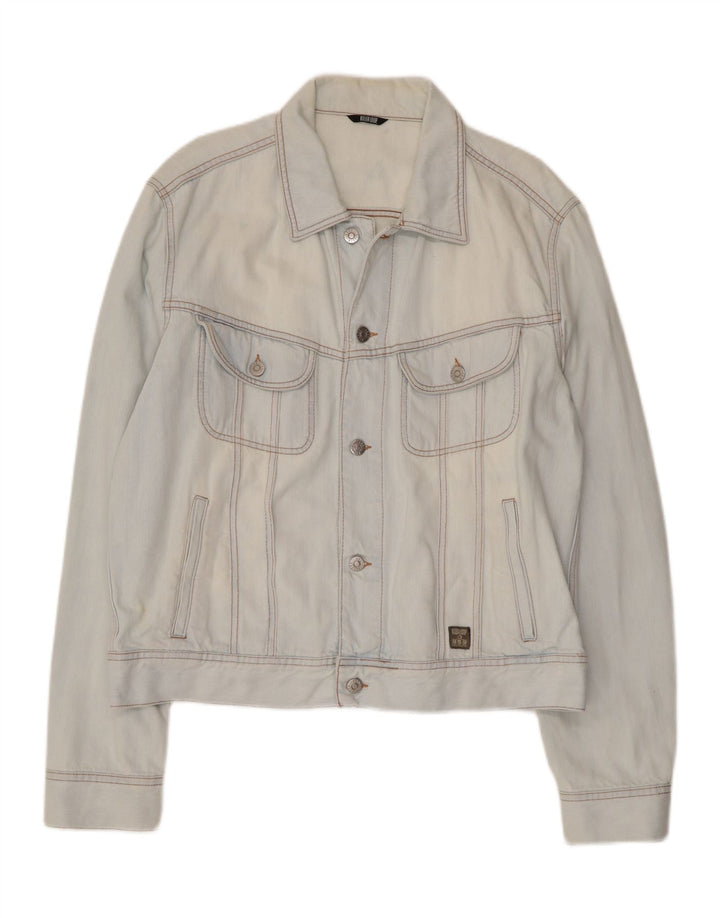 KILLER LOOP Giacca di jeans da uomo UK 42 XL Cotone blu