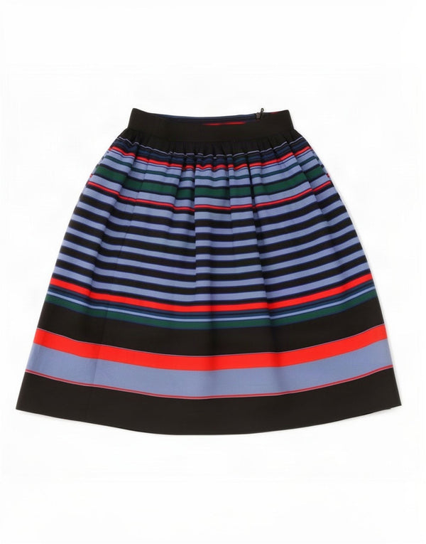 Gonna a trapezio da donna Zara XS W24 poliestere a righe multicolore