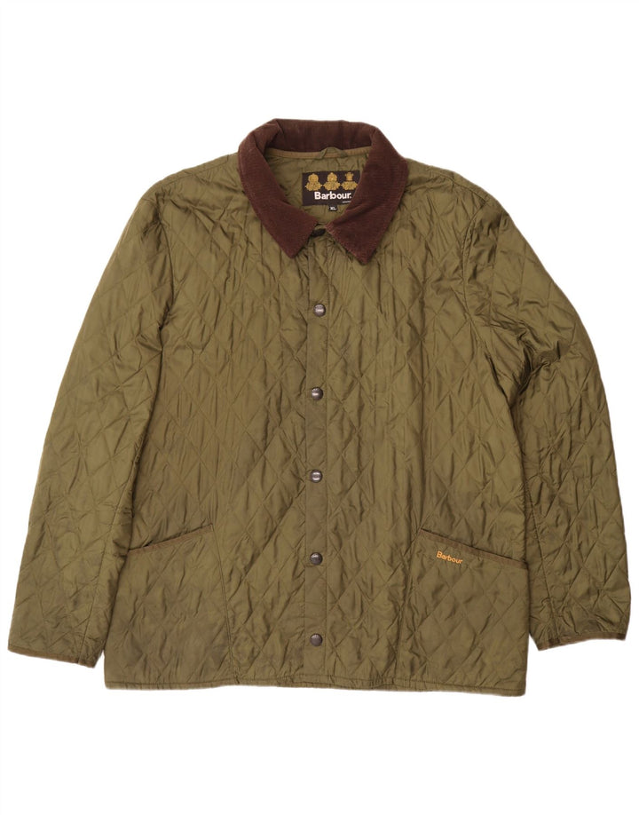 Giacca trapuntata da uomo Barbour UK 42 XL color kaki