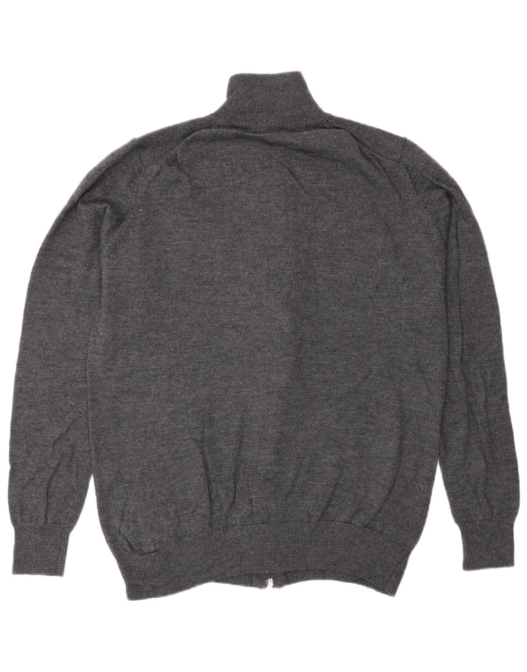 Maglione cardigan da uomo Zara XL in lana grigia