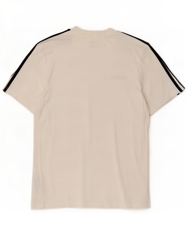 T-shirt da uomo Adidas Top in cotone bianco medio