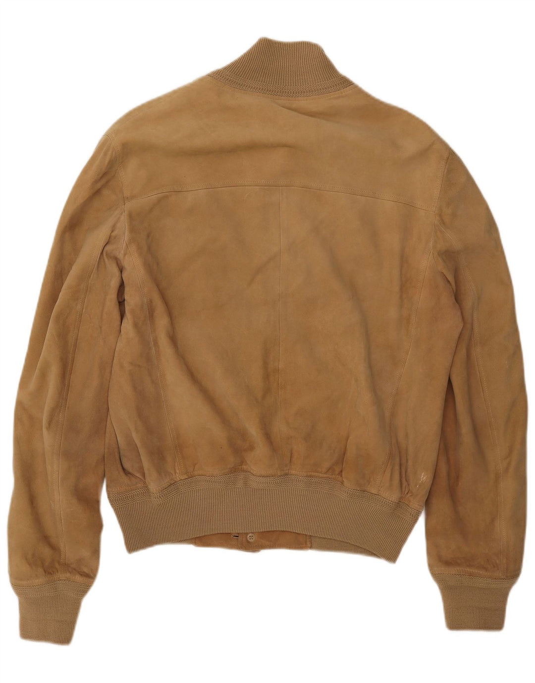 Giacca vintage da uomo in pelle scamosciata IT 56 3XL Beige