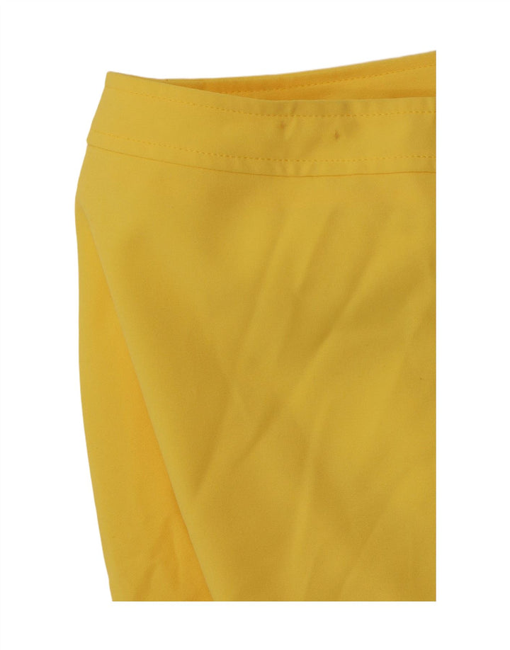 STEFANEL Womens Mini Skirt IT 38 XS W27 Yellow Polyester