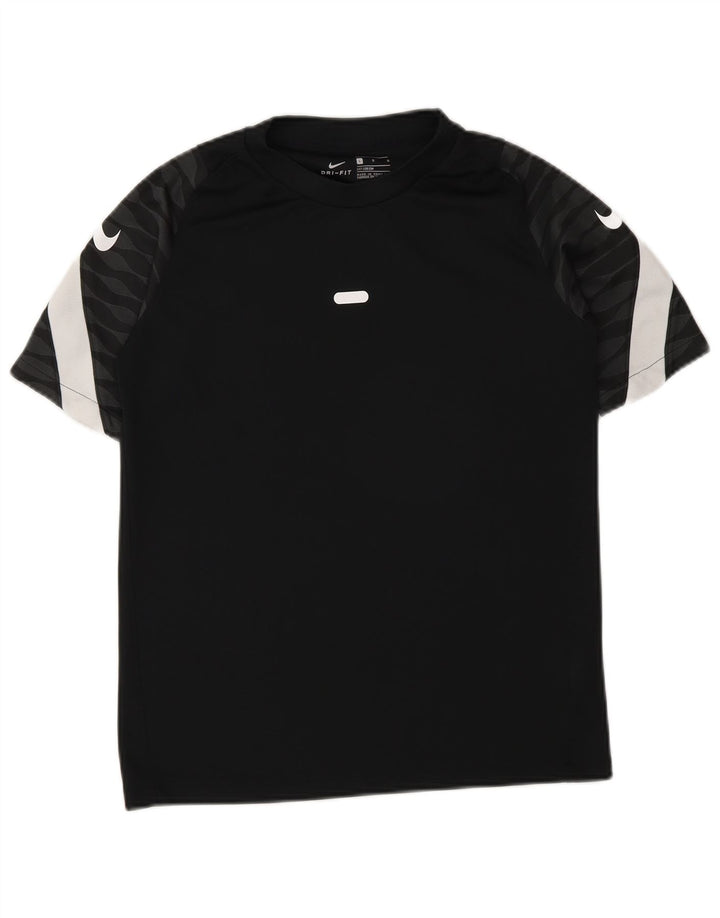T-shirt da ragazzo Nike Dri Fit Top 12-13 anni Large in poliestere color block nero