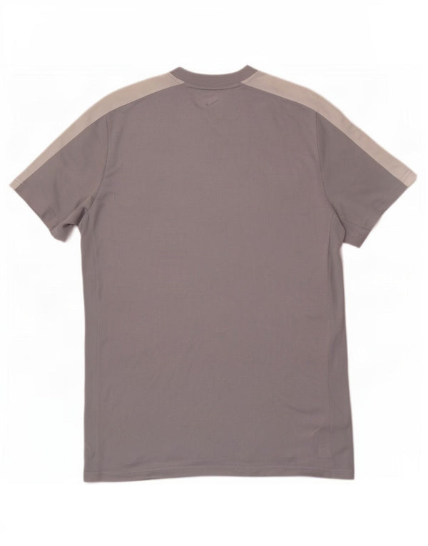 T-shirt Nike da uomo Dri Fit Slim Top Large in poliestere color block grigio