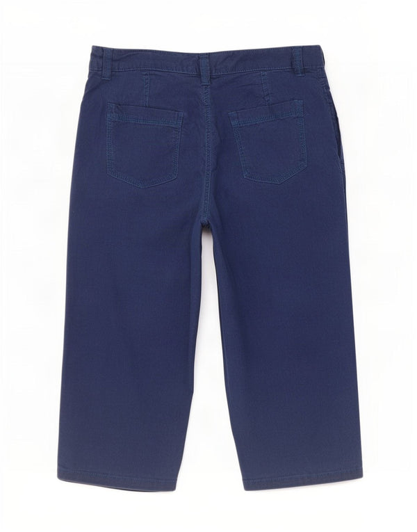 Bermuda da donna Marks & Spencer UK 12 Medium W30 Lino blu navy
