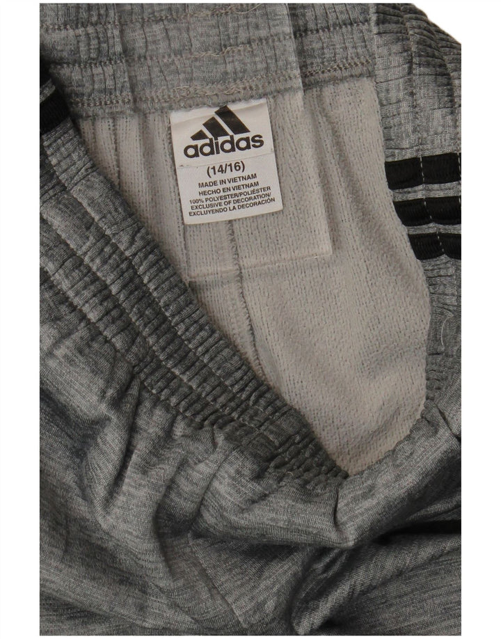 Pantaloni della tuta ADIDAS da ragazzo 14-15 anni Poliestere mélange grigio