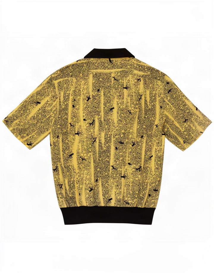 Desiree Camicia pullover oversize da donna con motivo astratto UK 14 Large Giallo