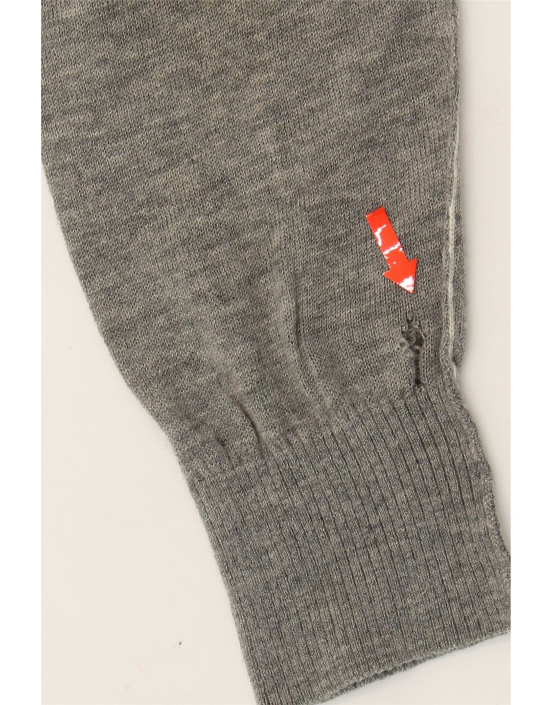 NAPAPIJRI Mens Crew Neck Jumper Sweater Medium Grey Merino Wool Vintage Napapijri and Second-Hand Napapijri from Messina Hembry 