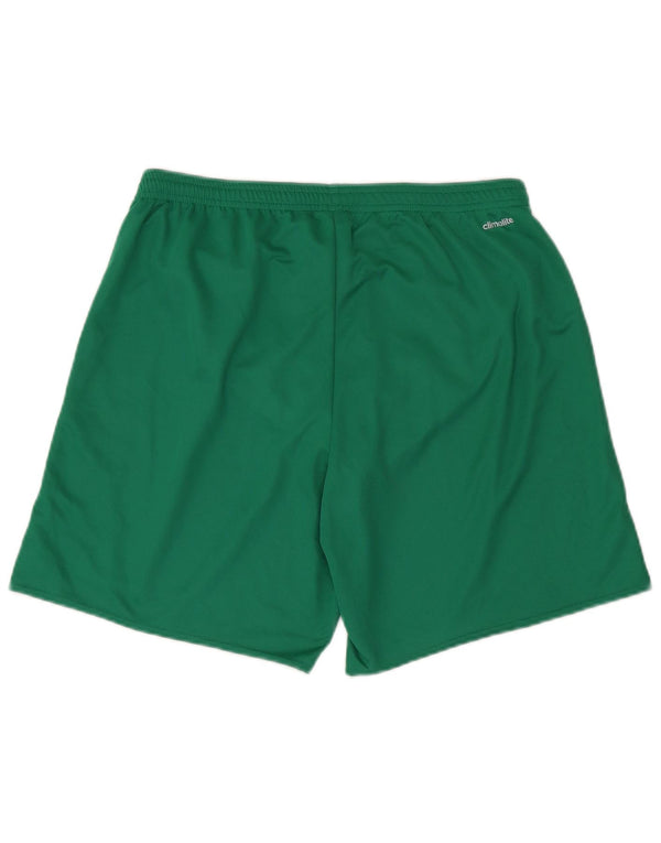 Pantaloncini sportivi Adidas Climalite da uomo di grandi dimensioni in poliestere verde
