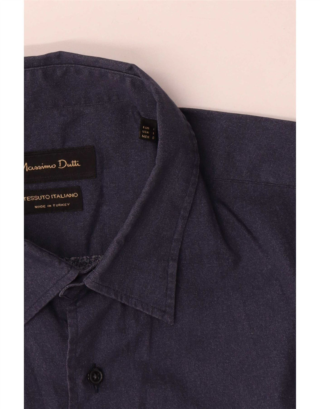 Camicia da uomo Massimo Dutti grande blu navy