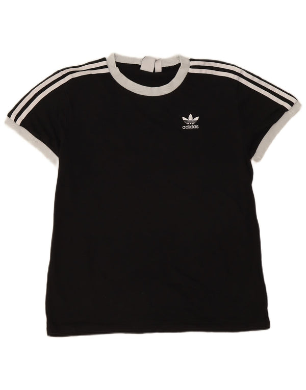 T-shirt oversize da donna Adidas UK 6 XS cotone nero