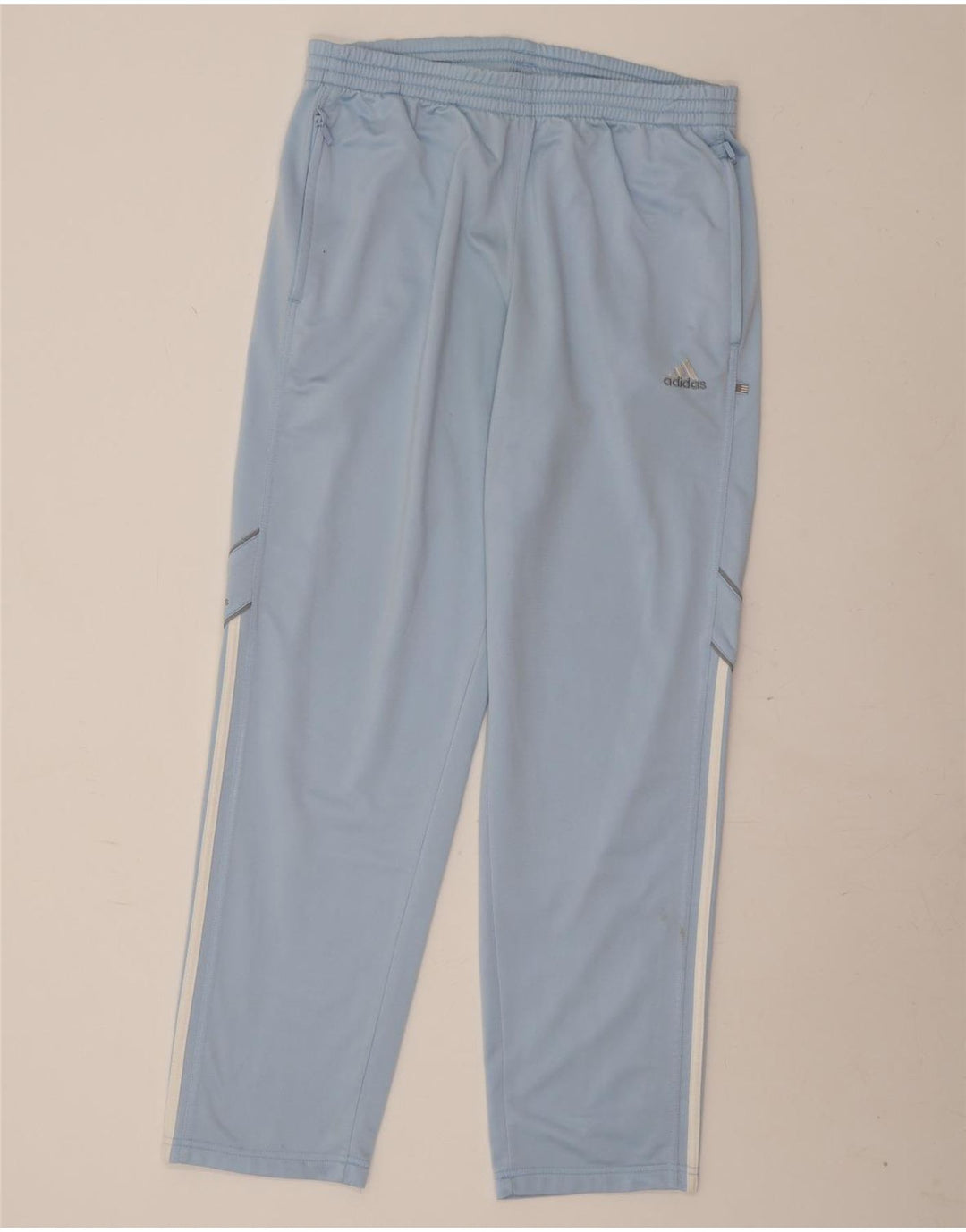 Pantaloni da tuta da uomo Adidas in poliestere blu medio
