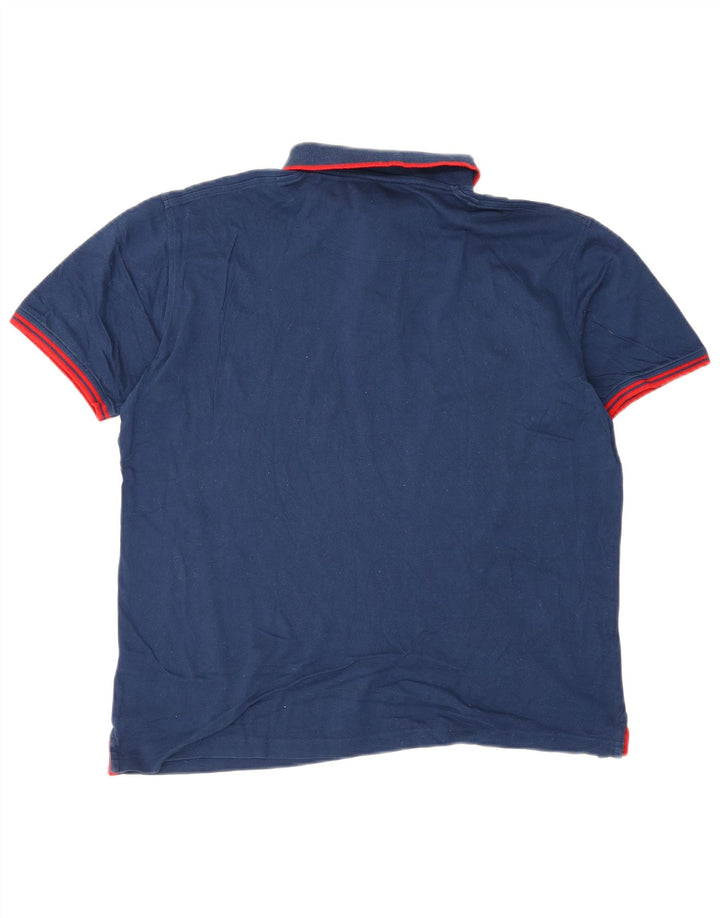 Polo da uomo dalla vestibilità regolare Harmont & Blaine, grande, in cotone blu navy