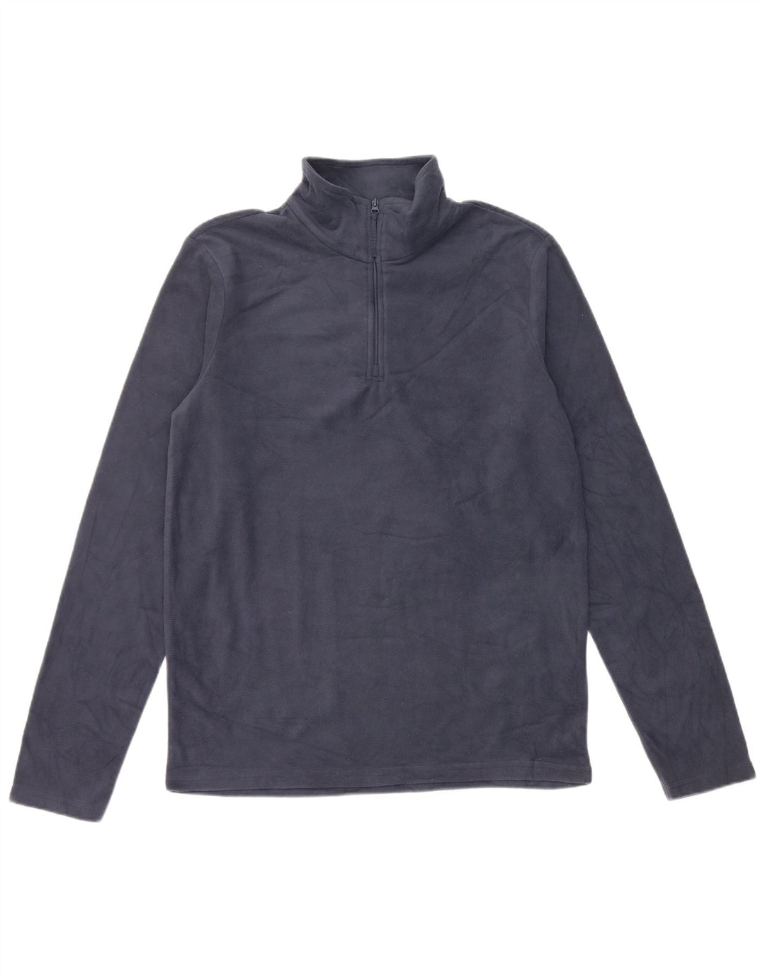 Maglione in pile da uomo con collo e zip Mountain Warehouse XS poliestere blu navy