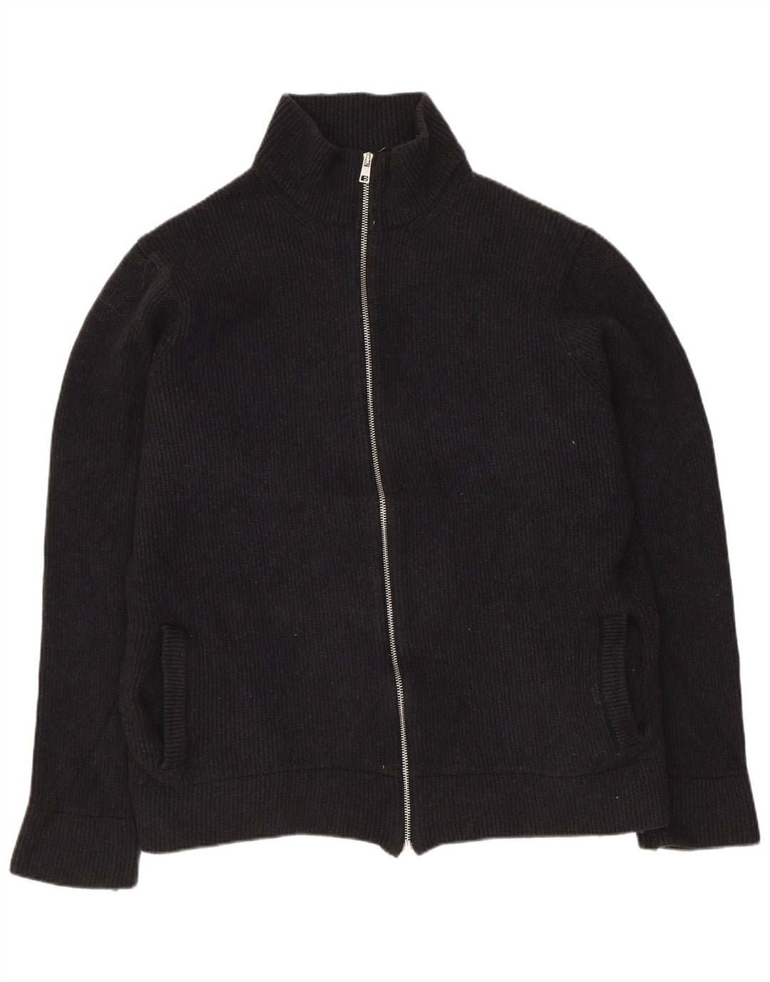 Maglione cardigan da donna Marks & Spencer UK 18 XL lana nera