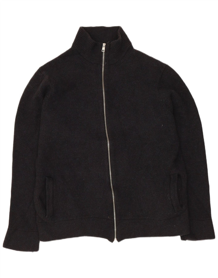 Maglione cardigan da donna Marks & Spencer UK 18 XL lana nera