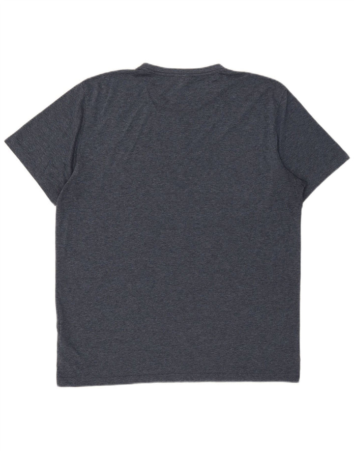 T-shirt da uomo Reiss Top 2XL poliestere screziato blu navy