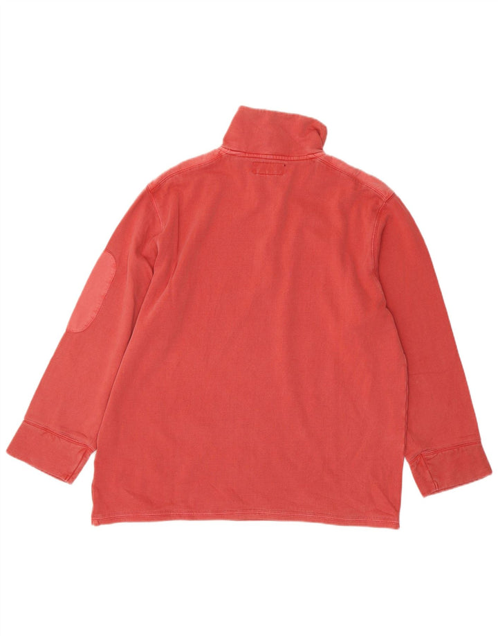 Felpa da uomo con zip e collo Marlboro Classics 2XL in cotone rosso