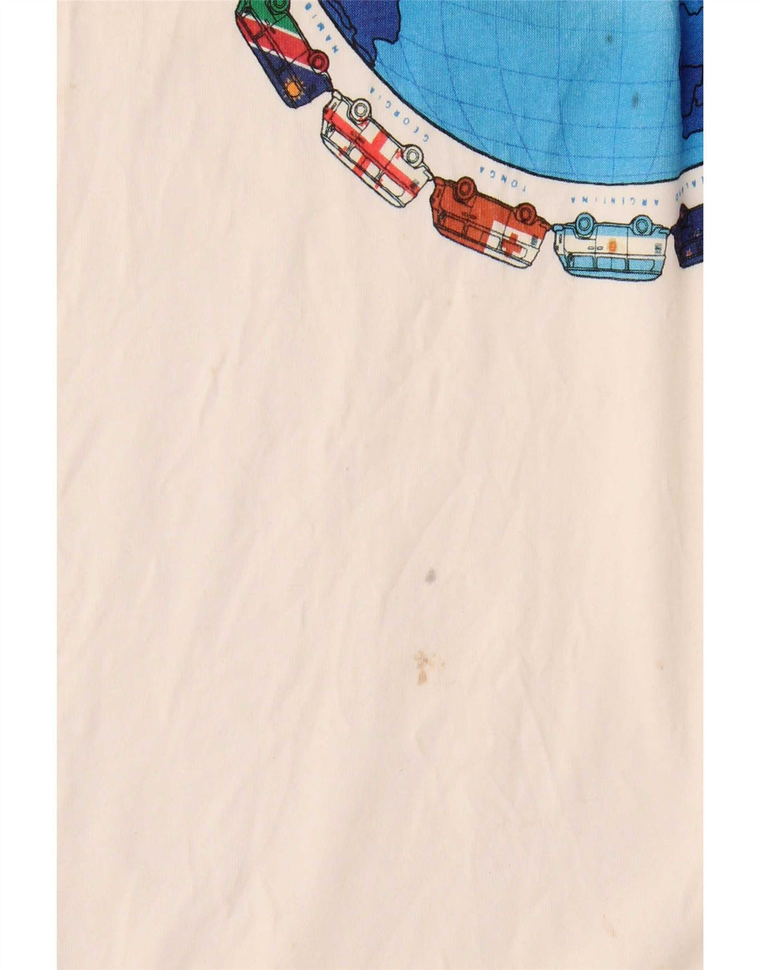 T-shirt grafica da uomo Fat Face Top grande in cotone bianco