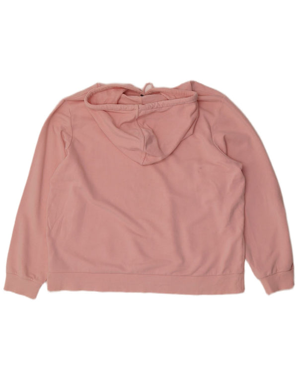 Maglione con cappuccio da donna Marks & Spencer UK 18 XL cotone rosa