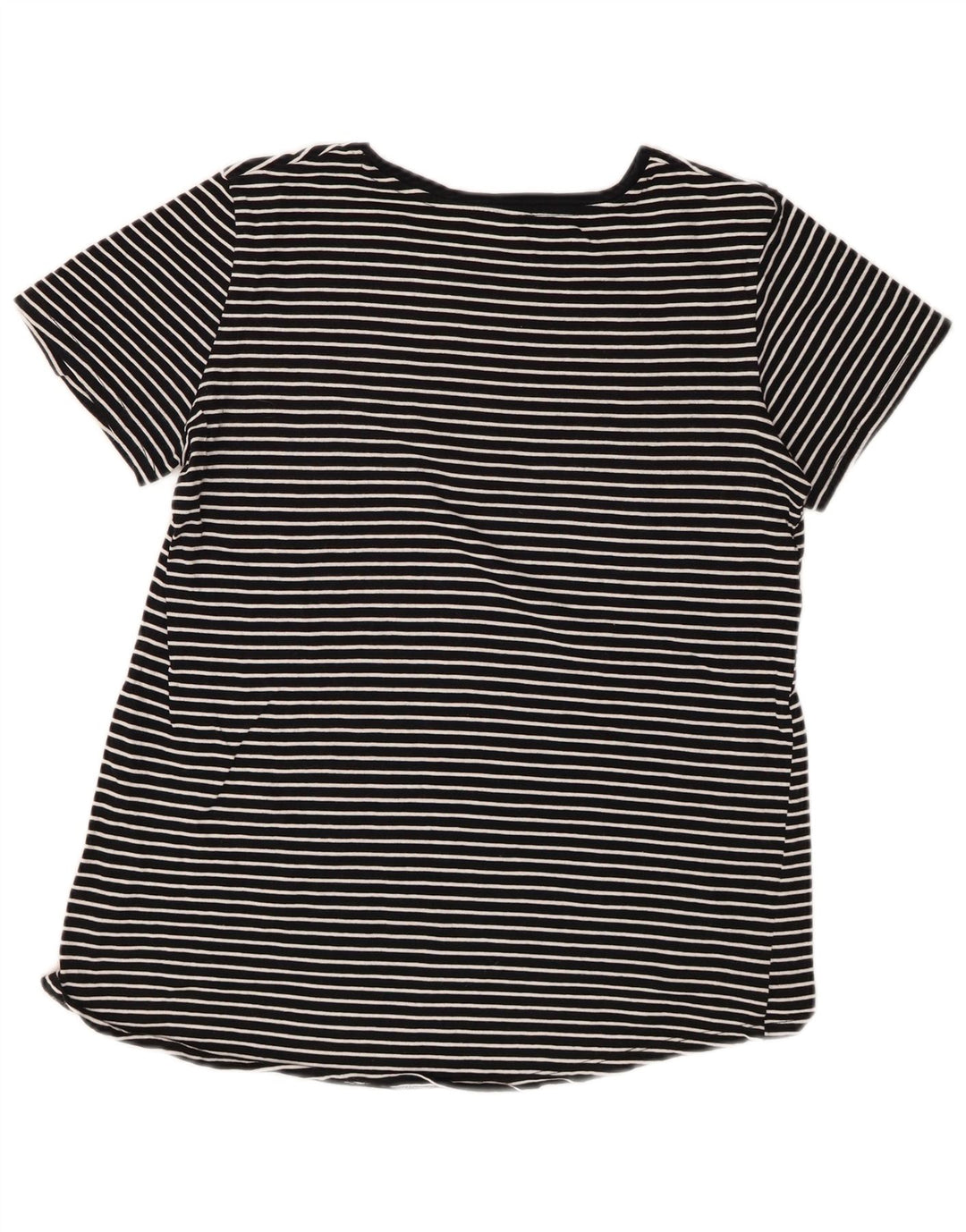 T-shirt Zara da donna Top UK 10 piccola a righe nere