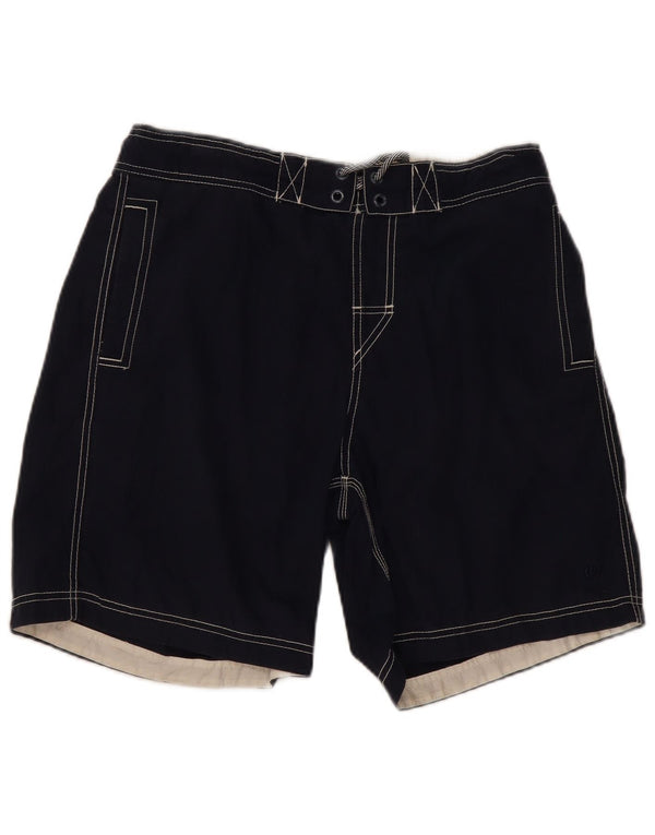 Pantaloncini da bagno da uomo Fat Face grandi in cotone blu navy