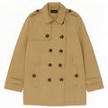 Trench da donna Massimo Dutti UK 14 grande cotone beige