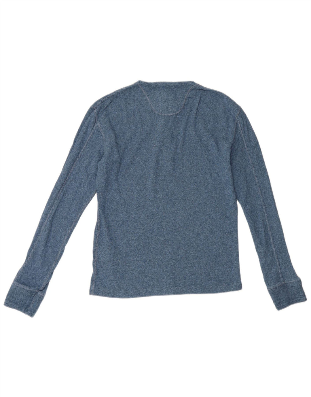 Top da uomo a maniche lunghe Superdry in cotone blu medio