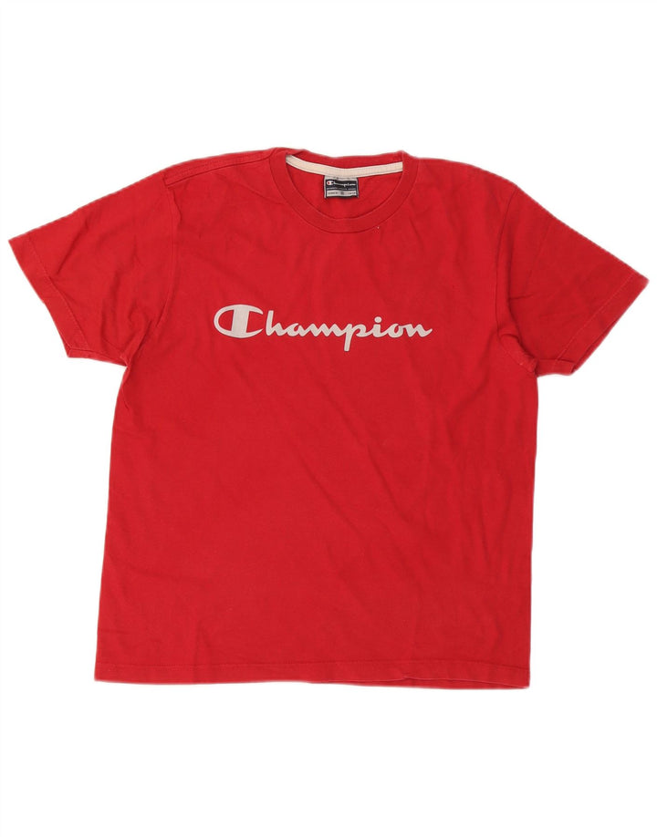 T-shirt grafica da donna Champion Top UK 10 piccola rossa