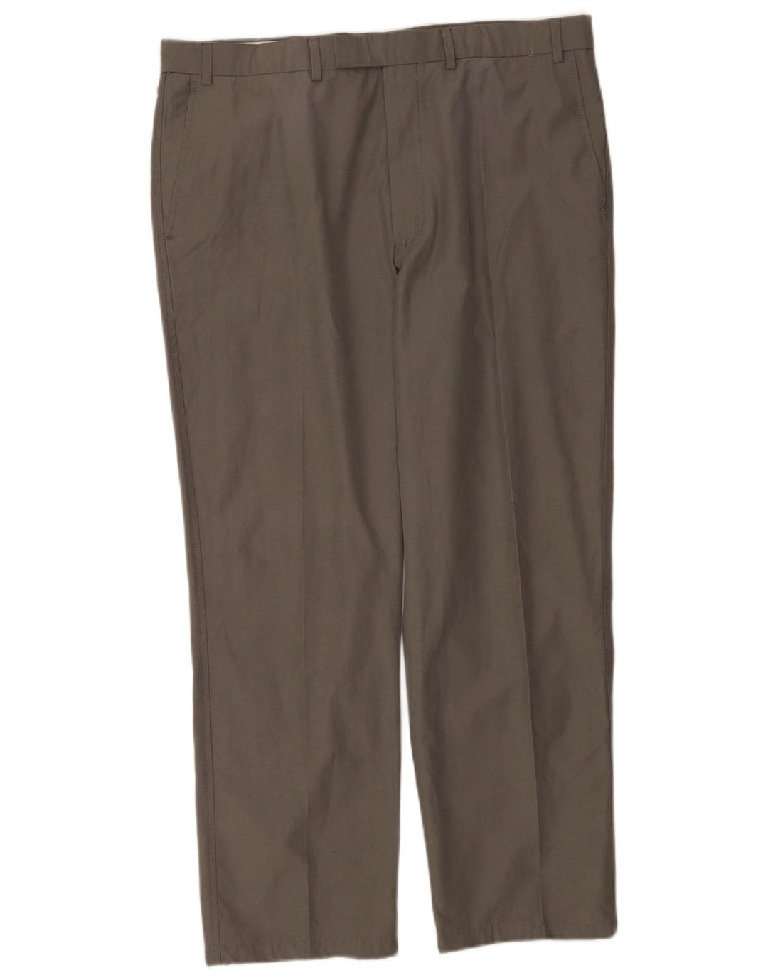 Pantaloni da abito dritti da uomo Marks & Spencer W38 L29 cotone grigio