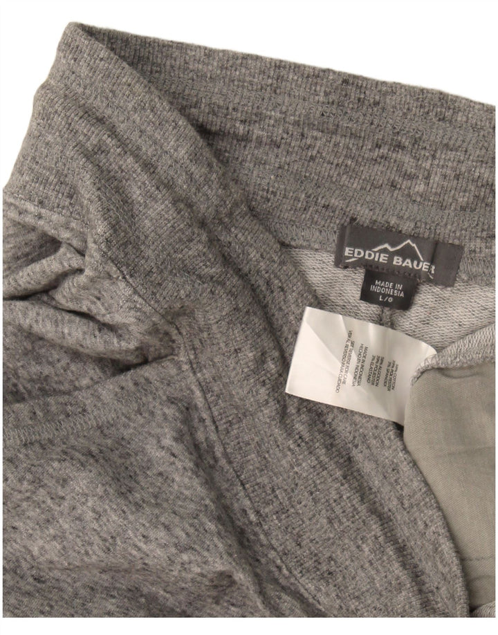 Pantaloncini sportivi da donna Eddie Bauer UK 16 grandi cotone grigio