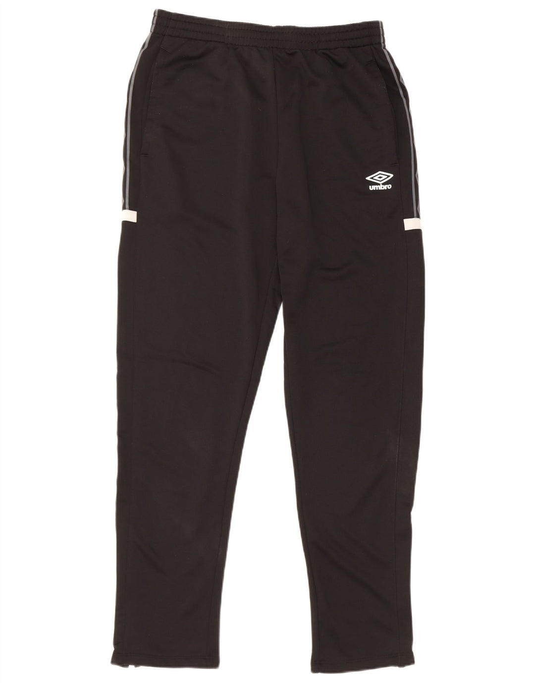 Pantaloni da tuta con grafica Umbro da uomo, poliestere nero medio