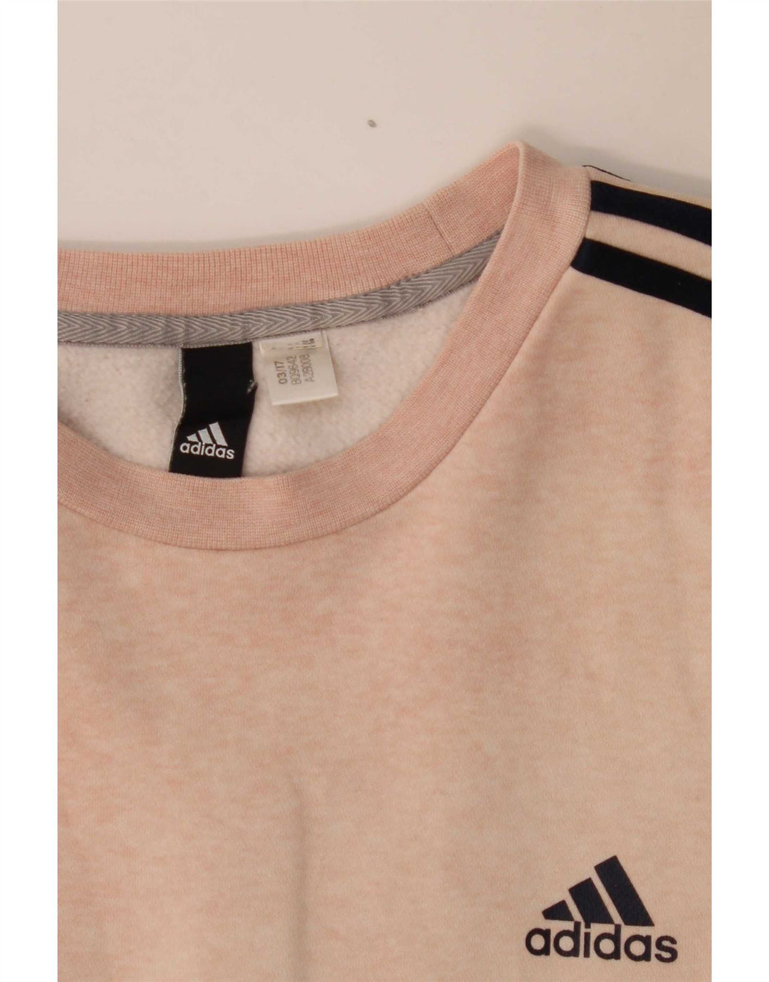 Felpa da uomo con vestibilità regolare grafica Adidas, maglione grande, rosa
