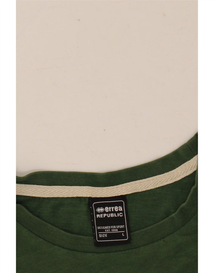 T-shirt grafica da uomo Errea Top grande verde