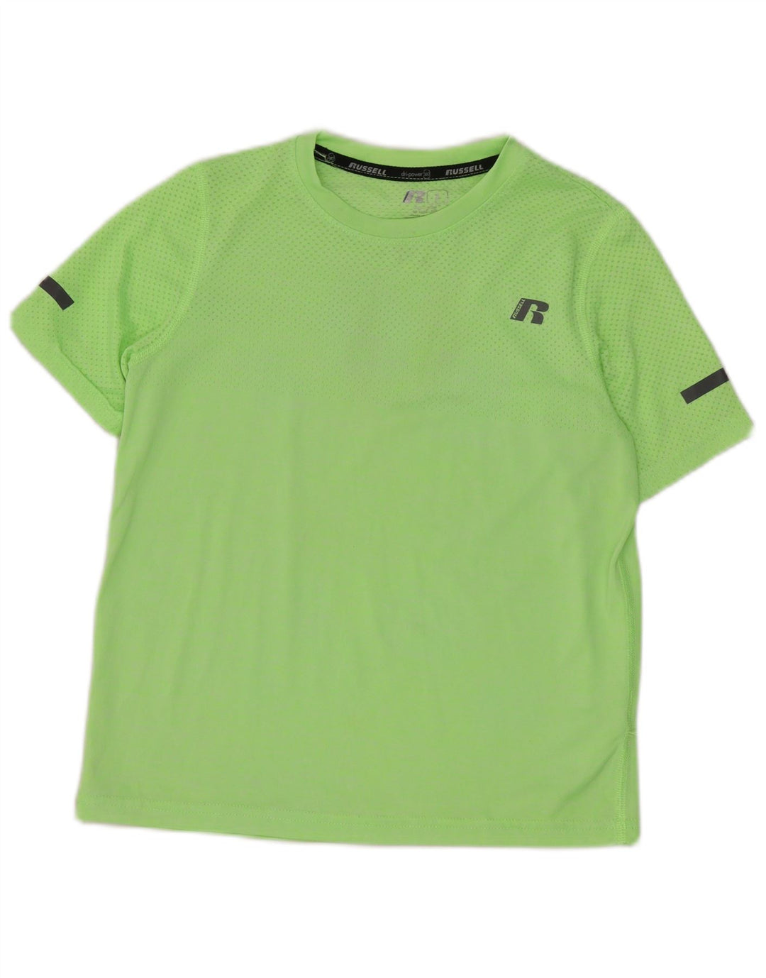 Maglietta Russell Athletic da bambino Dri-Power 7-8 anni in nylon verde medio